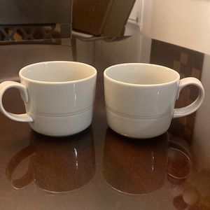 Hue mugs CRATE& BARREL Light Grey set of 2